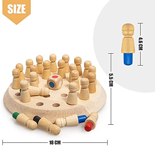 Wooden Memory Chess Board Game