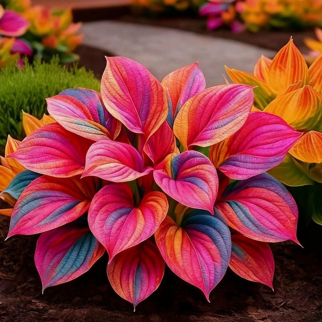 Multicolor Hosta Seeds with Plant Growth Serum Free