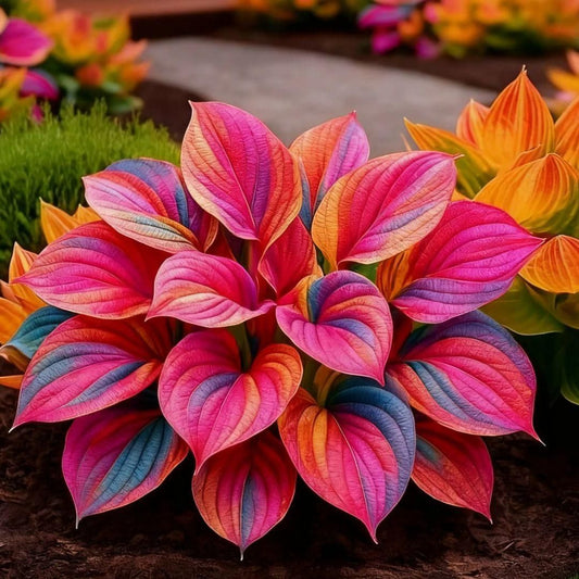 Multicolor Hosta Seeds with Plant Growth Serum Free