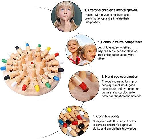 Wooden Memory Chess Board Game